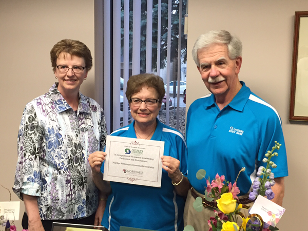 Aletha Stubbe, Marilyn Menning, and  Rob Dixon