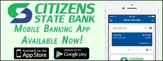 Mobile Banking App Available now on App Store and Google Play Store
